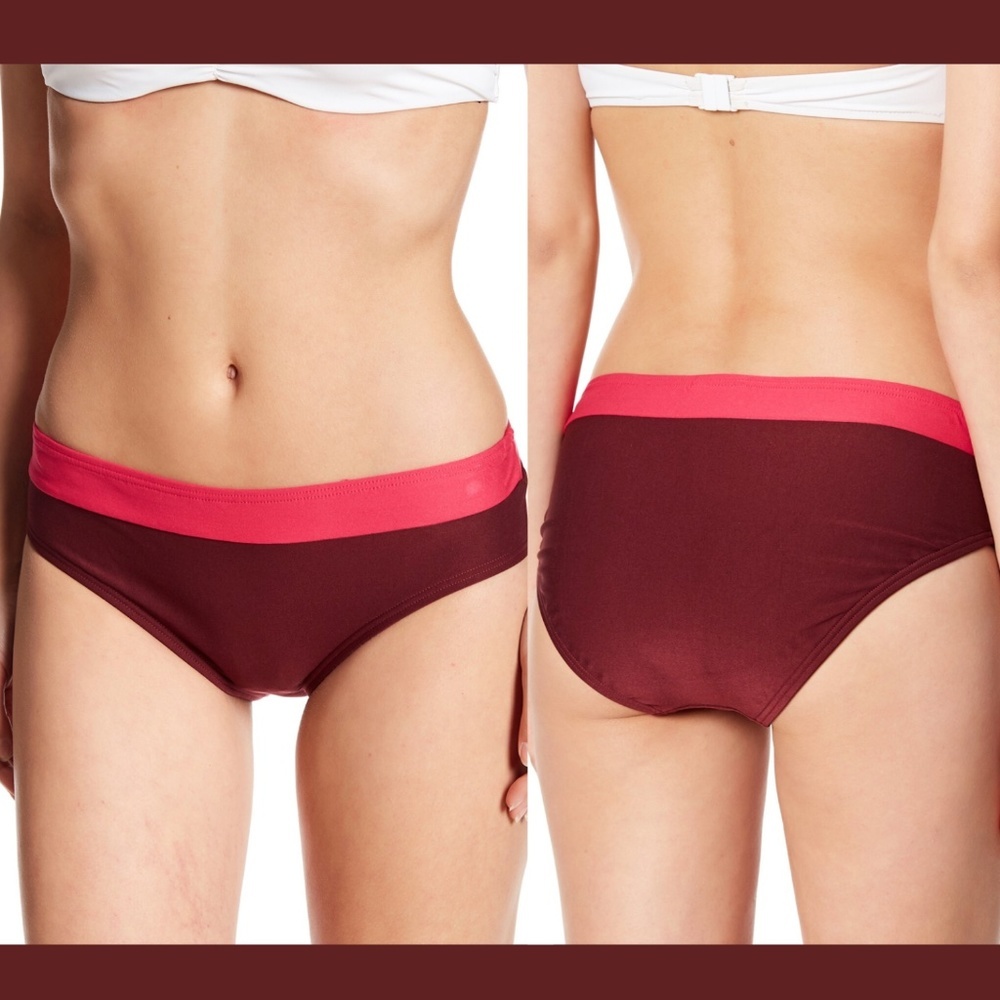 NEW $70 Kate Spade NY Hipster Bikini Bottoms in Tagine Pink [SZ Medium ]‎